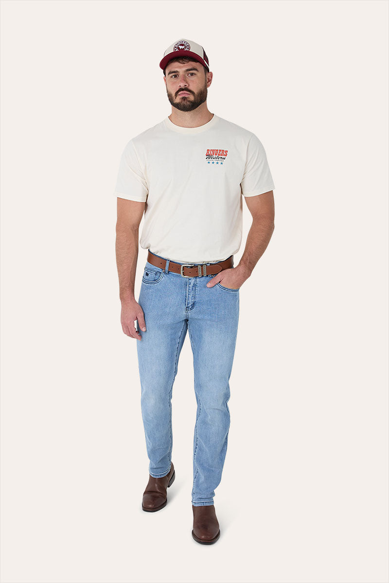 Burke Mens Tapered Leg Jeans