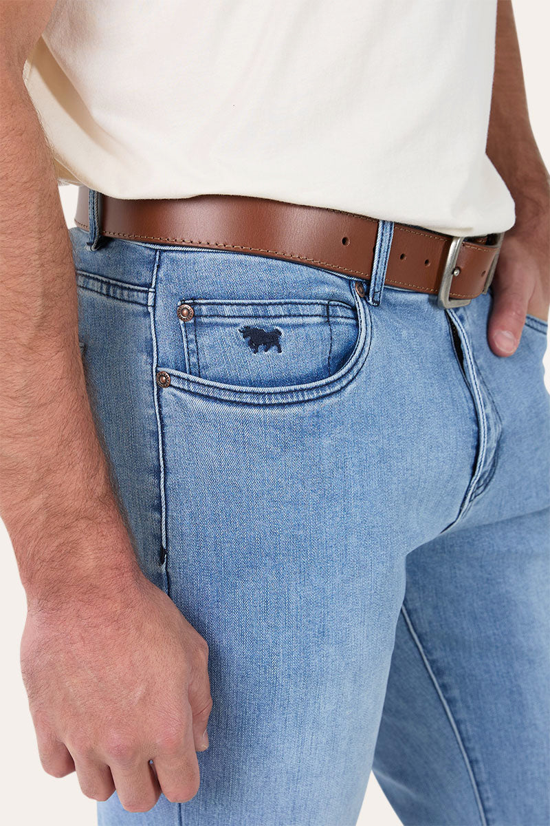 Burke Mens Tapered Leg Jeans