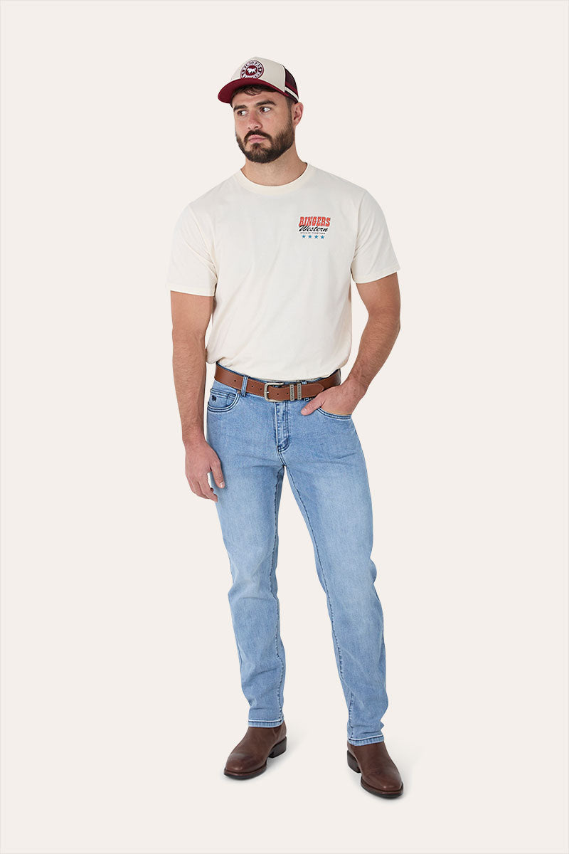 Burke Mens Tapered Leg Jeans