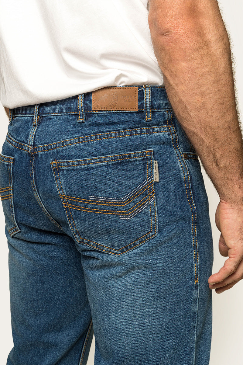 Barrington Mens Slim Fit Mid Rise Jean