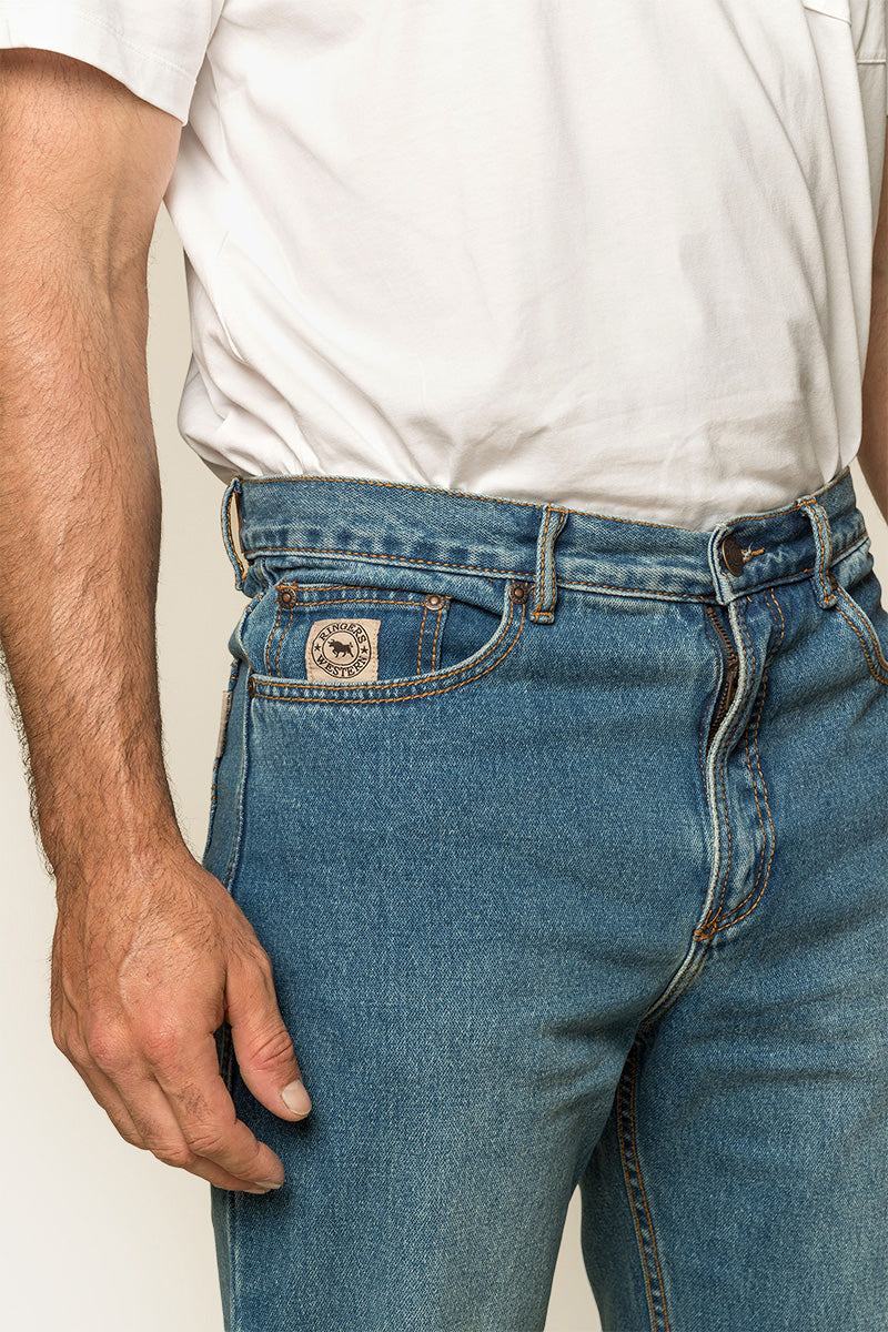 Barrington Mens Slim Fit Mid Rise Jean