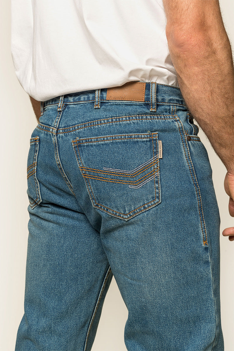 Barrington Mens Slim Fit Mid Rise Jean