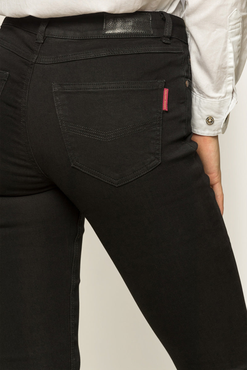 Katherine Womens Mid Rise Bootleg Jeans