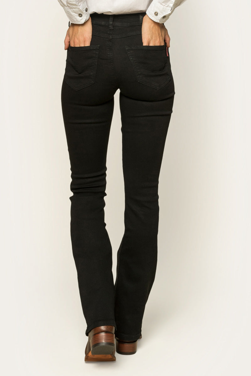 Katherine Womens Mid Rise Bootleg Jeans