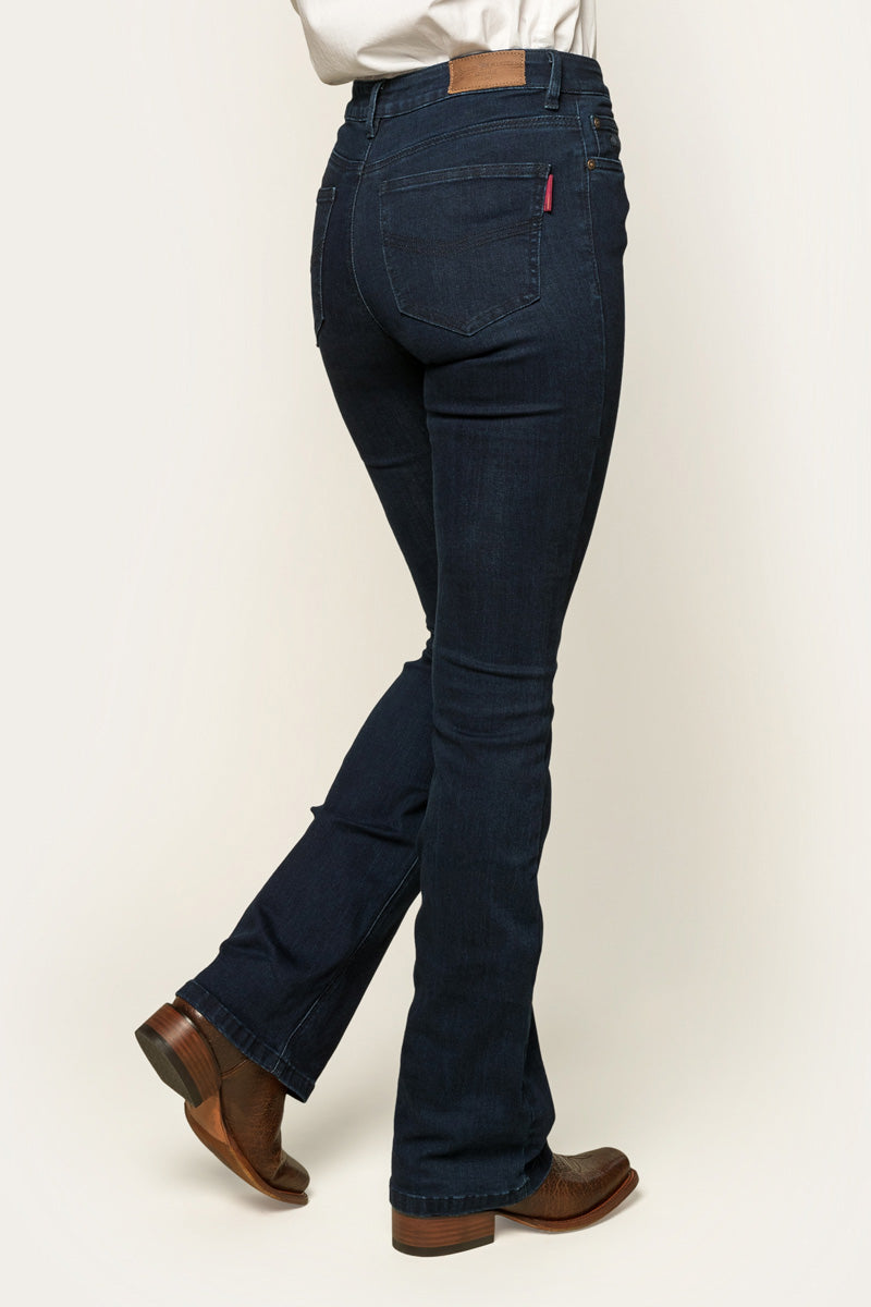 Katherine Womens Mid Rise Bootleg Jeans