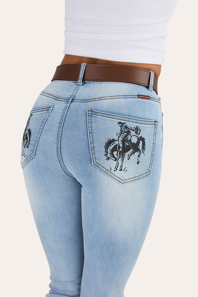Penny Rodeo Womens High Rise Bootleg Jean