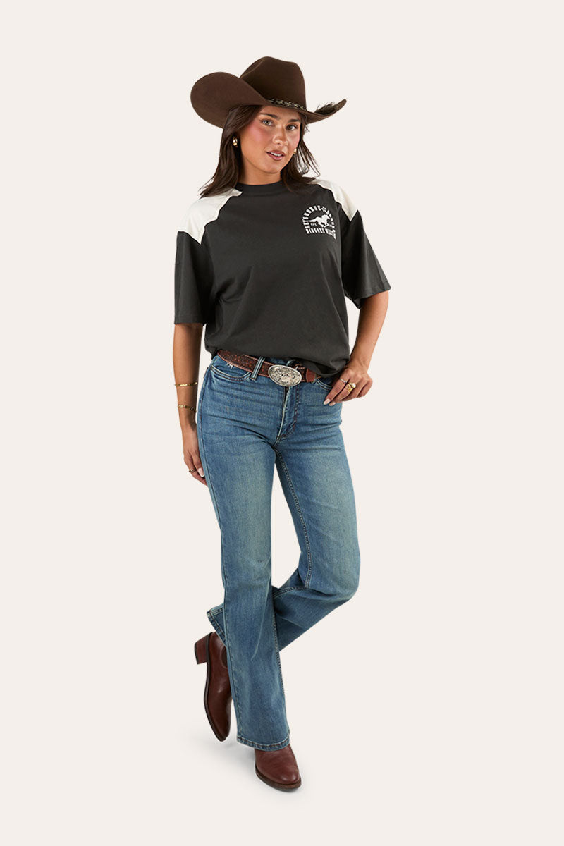 Indi Womens High Rise Bootleg Jean