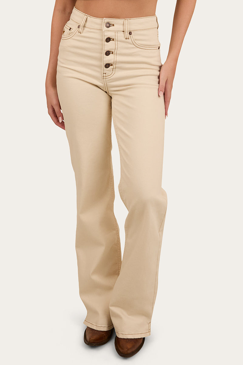 Betsy Womens High Rise Bootleg Jean