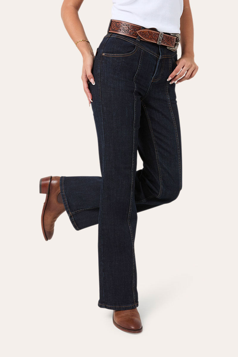 Edith Womens High Rise Bootleg Jean