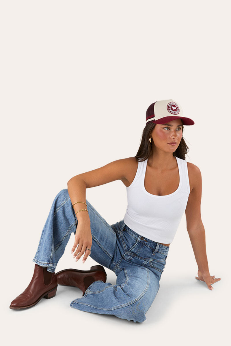 Edith Womens High Rise Bootleg Jean
