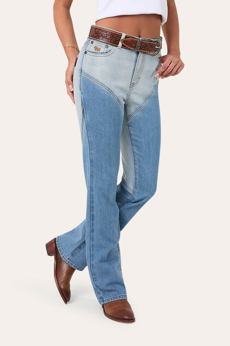 Francesca High Rise Bootleg Western Jean