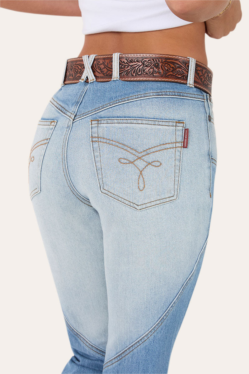 Francesca High Rise Bootleg Western Jean