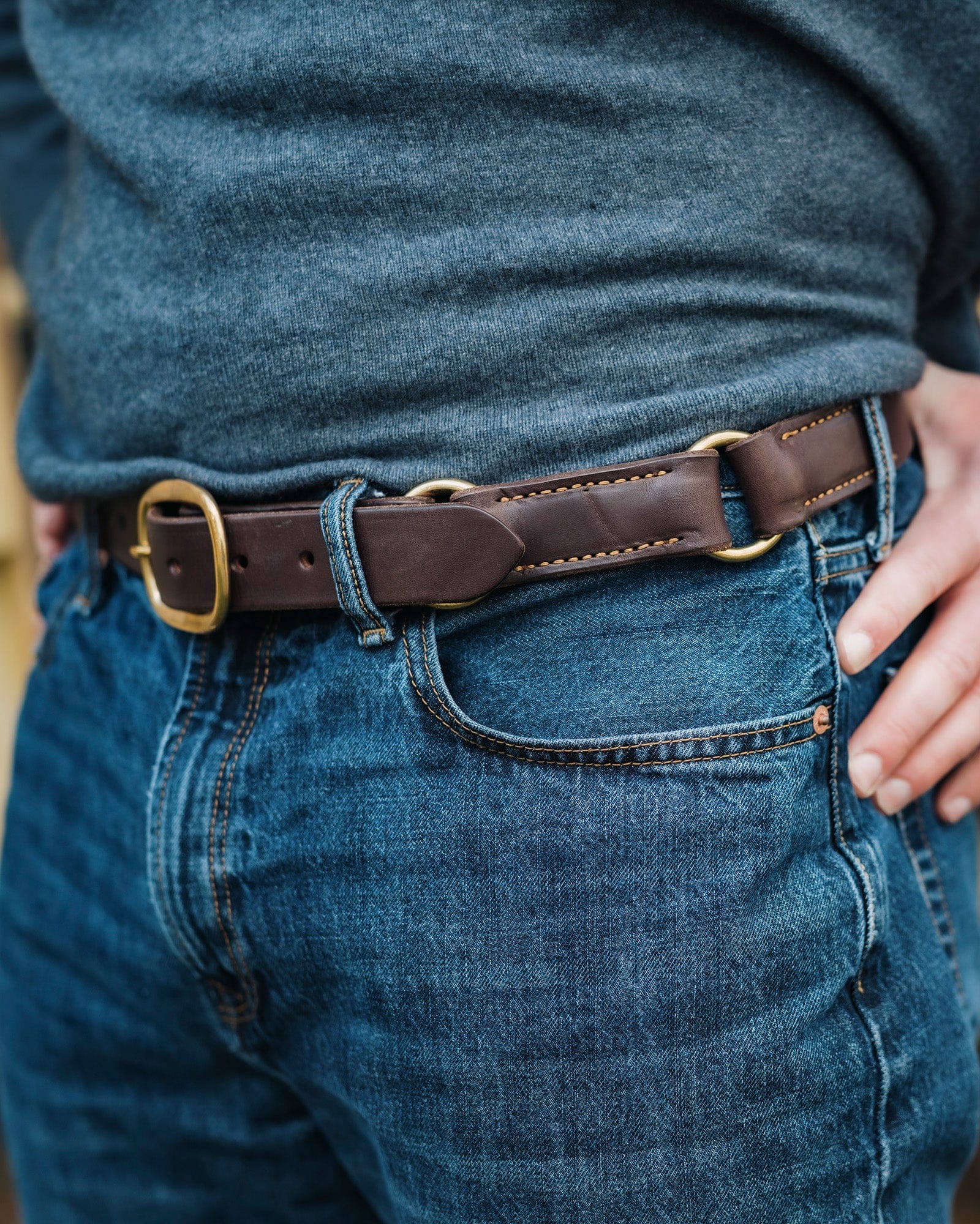 Stockman Leather Belt