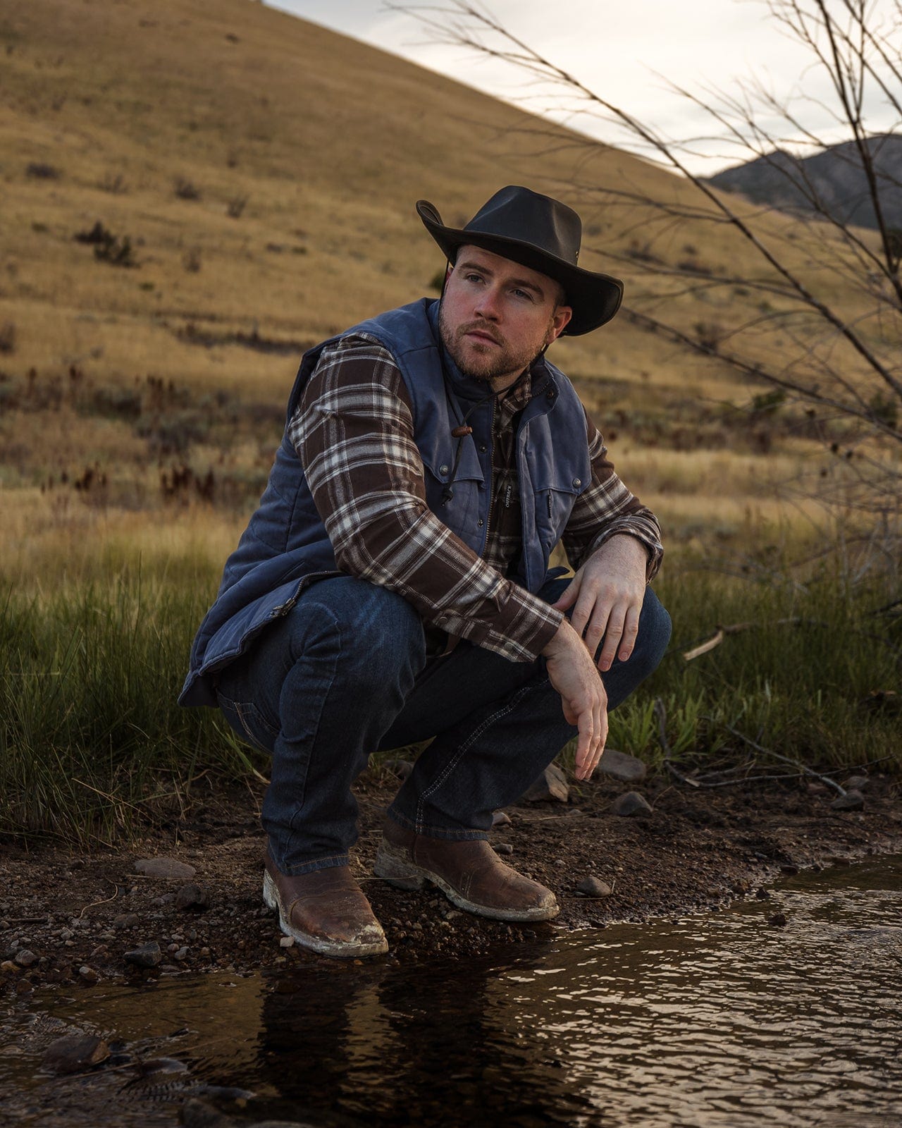 Men’s Cotton Plaid Outback Shirt