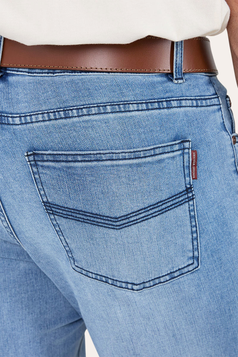 Burke Mens Tapered Leg Jeans