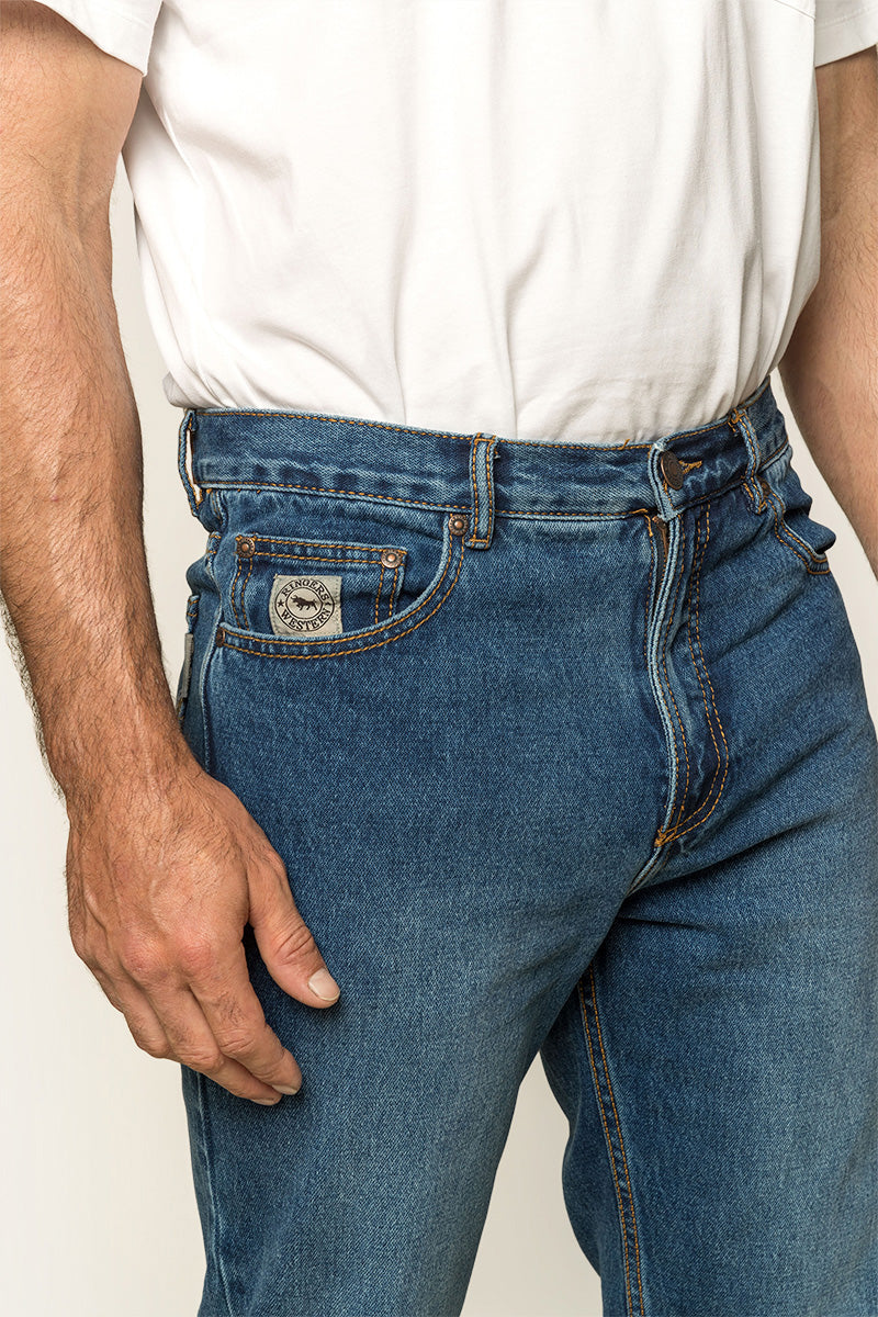 Barrington Mens Slim Fit Mid Rise Jean