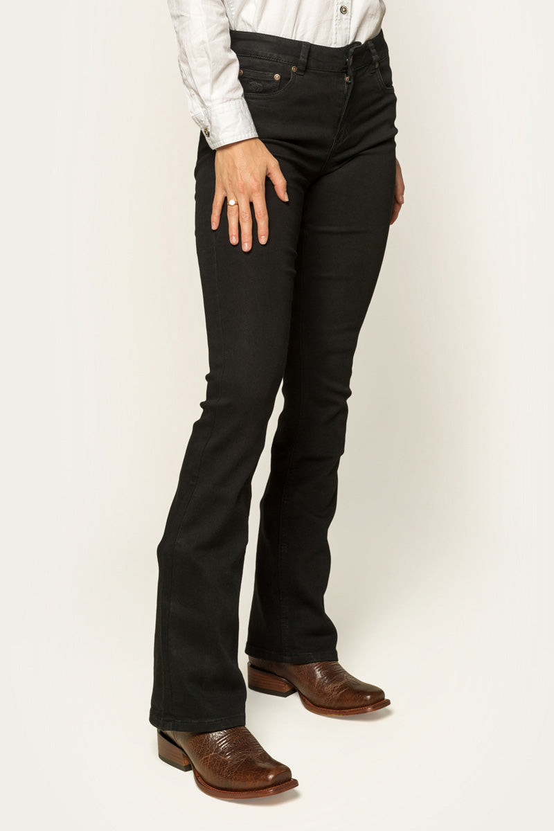 Katherine Womens Mid Rise Bootleg Jeans
