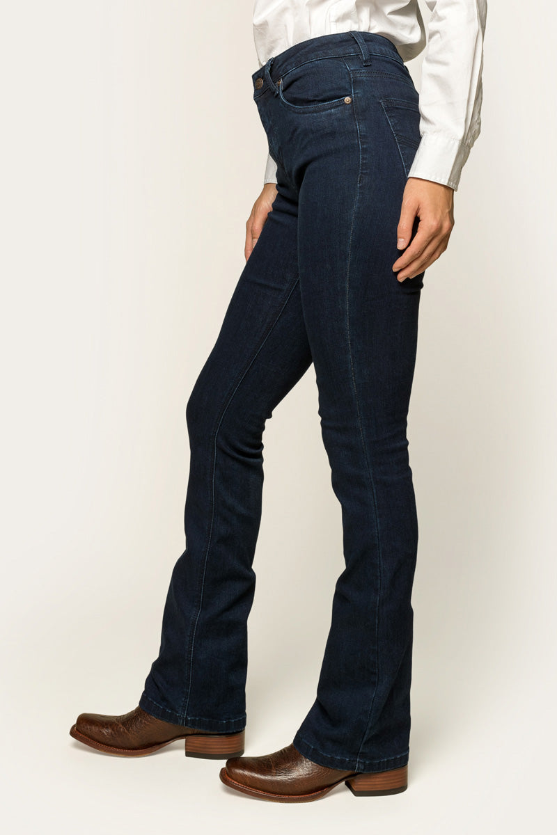 Katherine Womens Mid Rise Bootleg Jeans