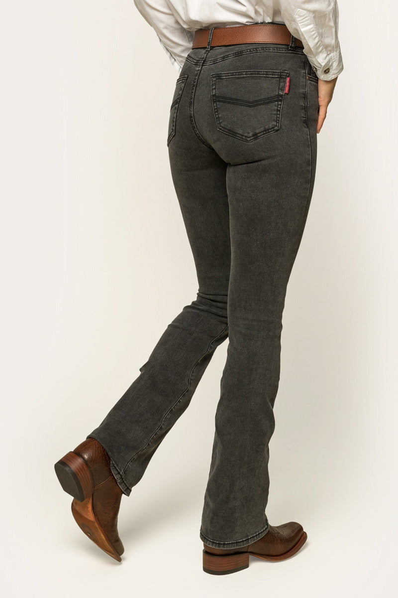 Katherine Cowgirl Womens Mid Rise Bootleg Jeans