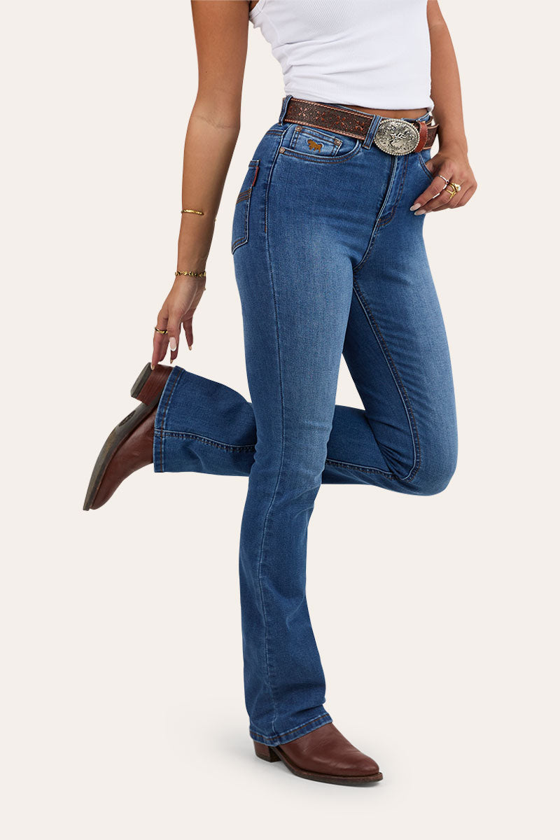 Penny Womens High Rise Bootleg Jean
