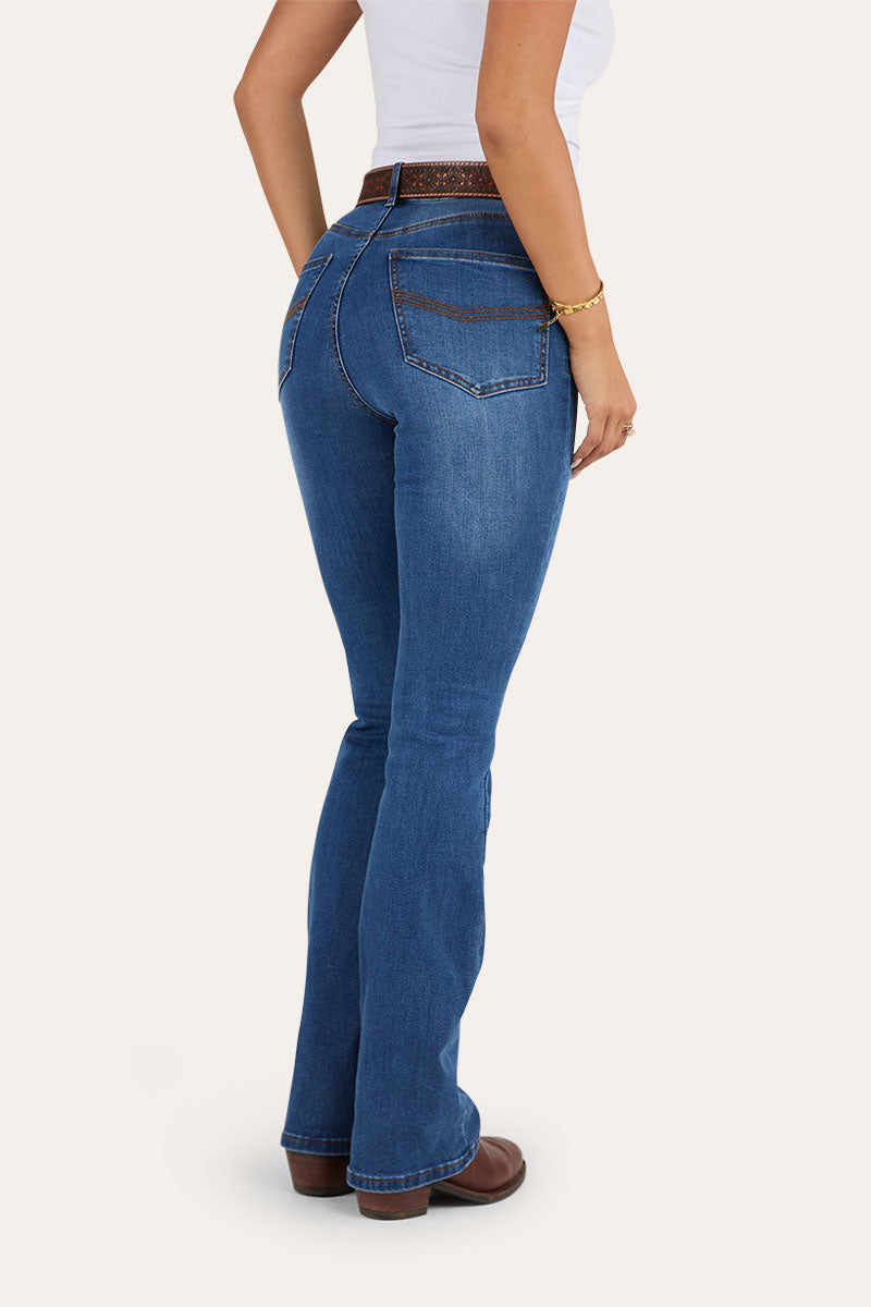 Penny Womens High Rise Bootleg Jean