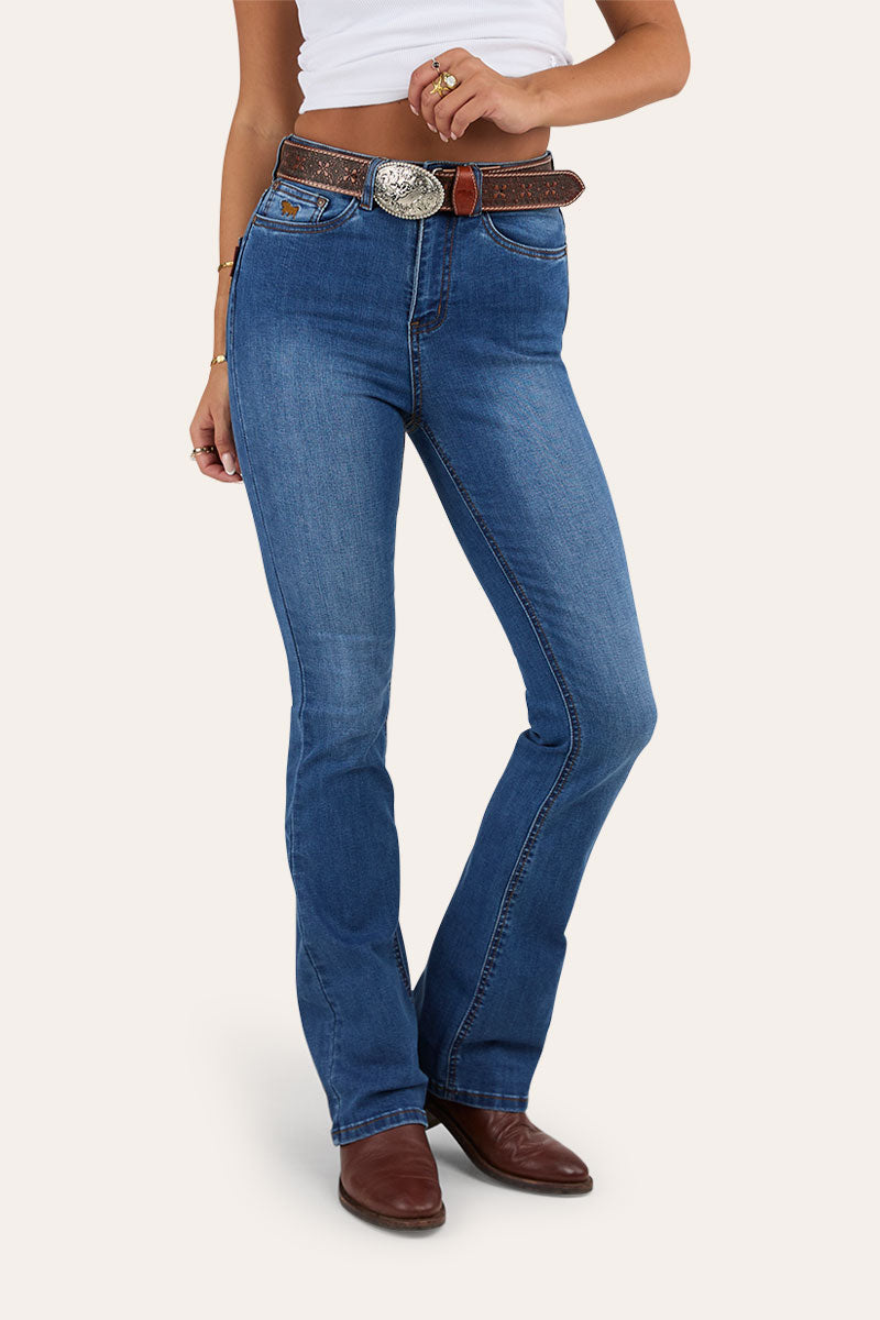 Penny Womens High Rise Bootleg Jean