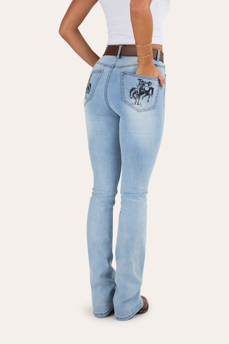 Penny Rodeo Womens High Rise Bootleg Jean
