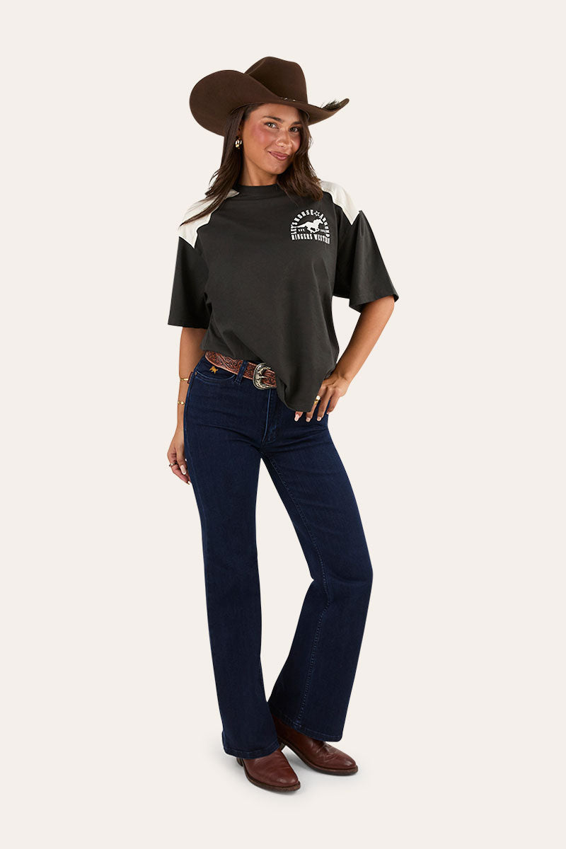 Indi Womens High Rise Bootleg Jean