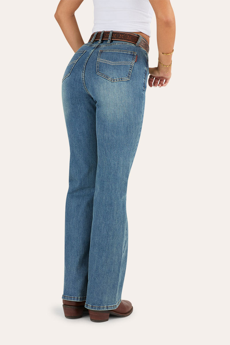 Indi Womens High Rise Bootleg Jean