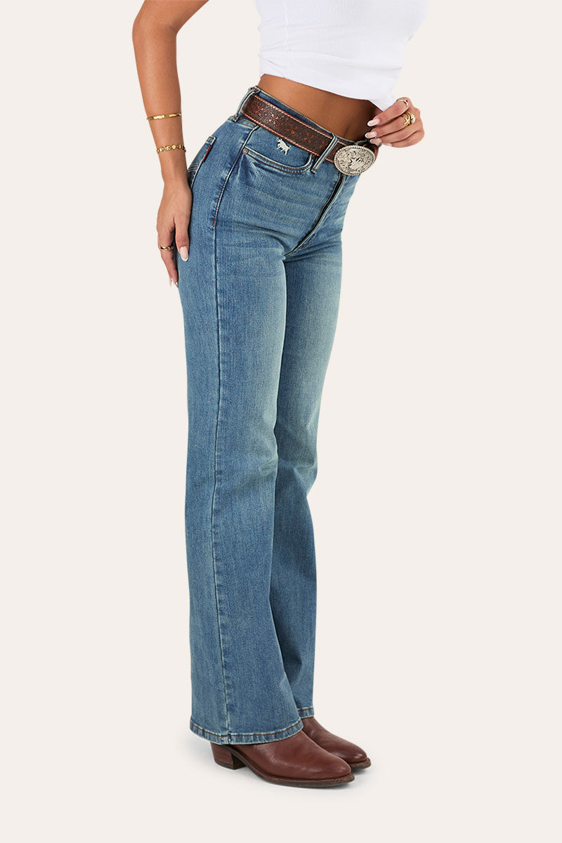 Indi Womens High Rise Bootleg Jean