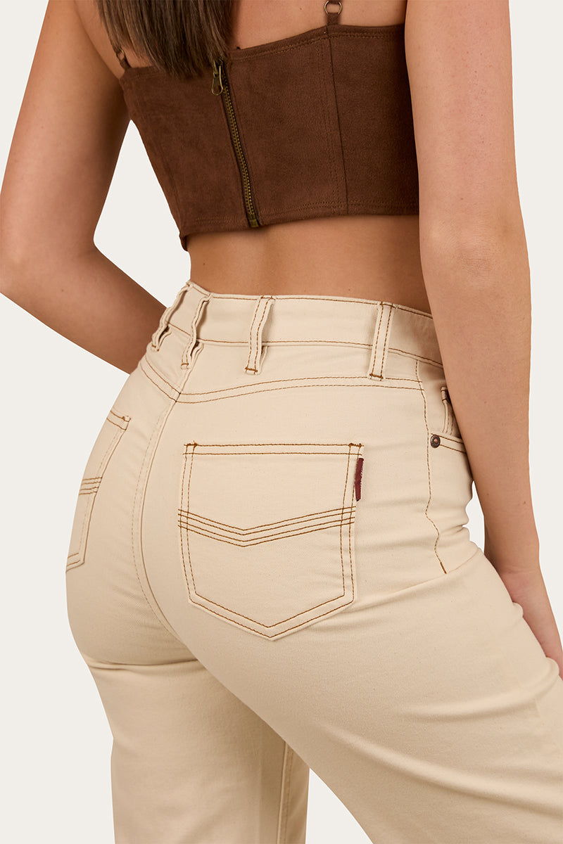 Betsy Womens High Rise Bootleg Jean