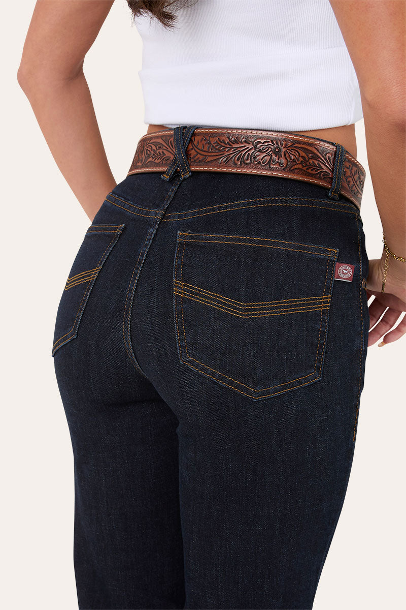 Edith Womens High Rise Bootleg Jean