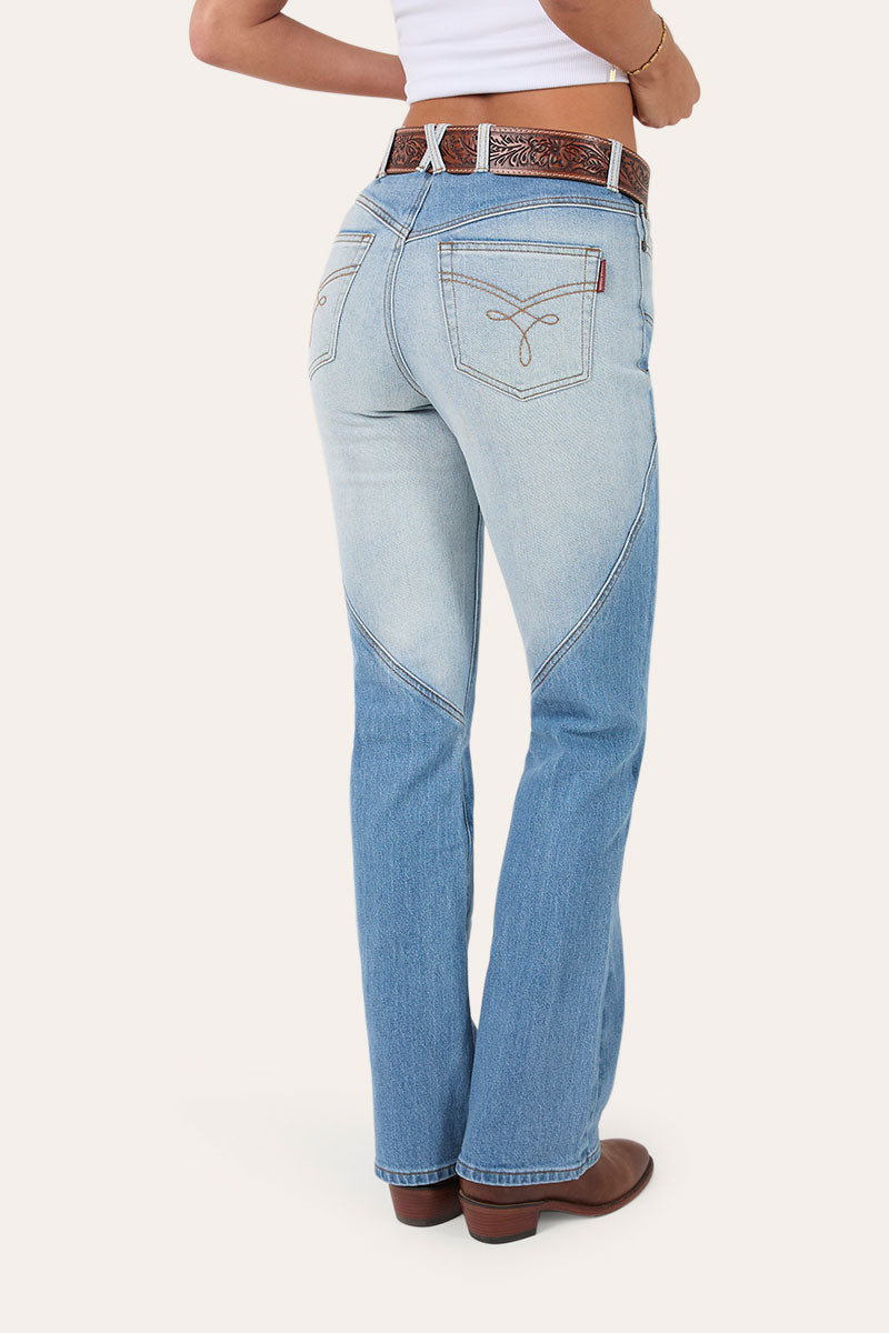Francesca High Rise Bootleg Western Jean