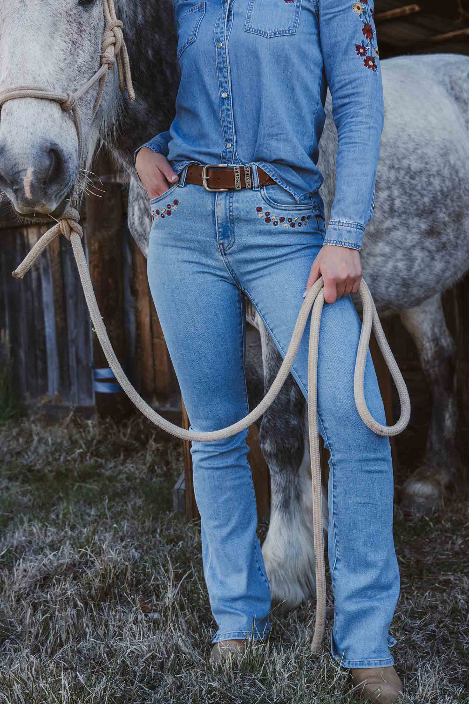 In Bloom Womens High Rise Bootleg Jean