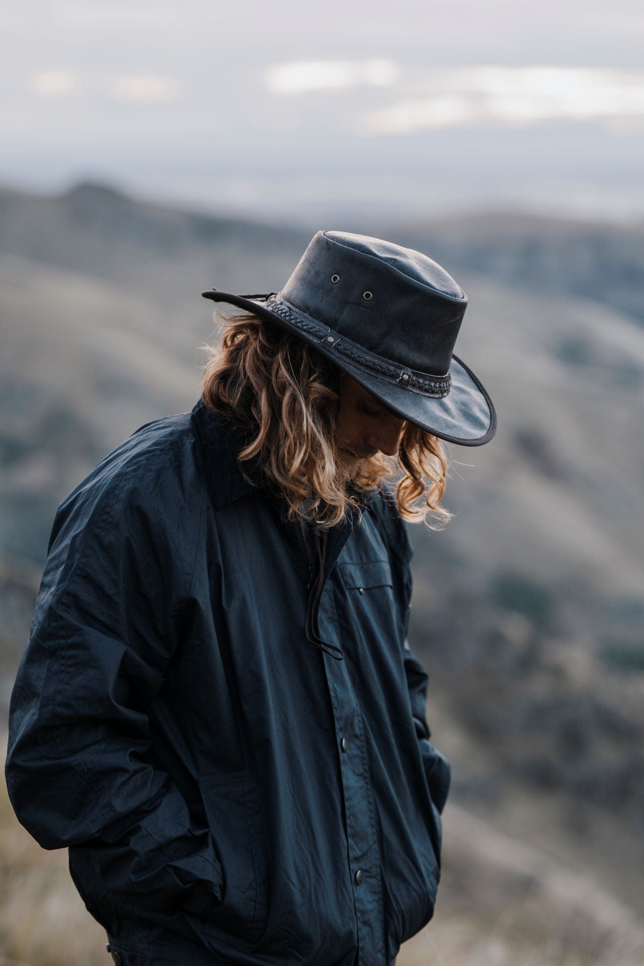 Iron Bark Leather Hat